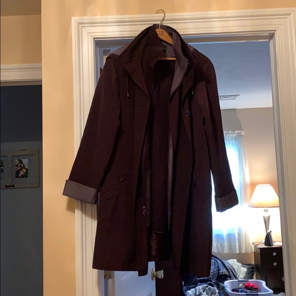 Gallery Petite Purple Raincoat